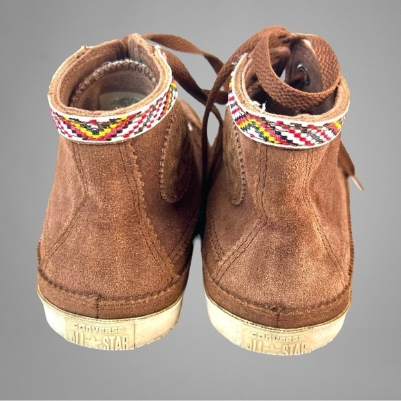 Vintage Very Rare CONVERSE ALL STAR CHUCK TAYLOR Cognac Suede Moccasin Sneaker - Picture 5 of 10
